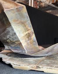 Crystal Gemstone Metal Sculpture Art Decor Quartz Matrix ...