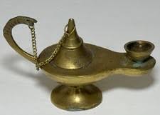Brass Aladdin Lamp Indiana Collectible Brass Metalware | eBay