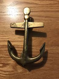 Vintage Solid Brass 6” Anchor Nautical Door Knocker | eBay