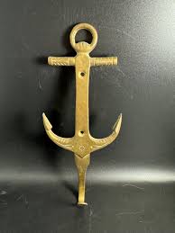 Vintage Brass Nautical Ancho Hook - Etsy