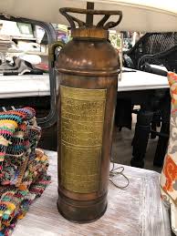 Antique Fire Extinguisher Lamp, Antique Fireman's Memoribilia, Vintage Lamps and Home Decor, Knight & Thomas Antique Fire Extinguisher - Etsy