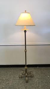 Lot - 5 foot wrought iron floor lamp