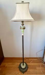 Antique Jade Marble Cherub Gold Floor Lamp for Sale in San Francisco, CA - OfferUp