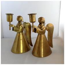 Pair Los Castillo Angel Candlesticks 1950's. For Sale at Ruby Lane