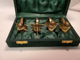 Brass Angels Playing Musical Instruments Napkin Rings In ...