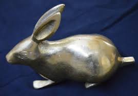 Animal Sculpture | Rabbit Statue | Brass Bunny Theme | Table ...