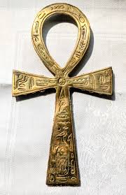 Brass Egyptian ANKH Key of Life with Hieroglyphics Symbols ...
