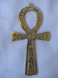 Egyptian Real Brass Ankh Engraved Hieroglyphics ...