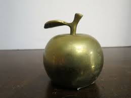 Vintage Brass Apple Bell 3" Tall | eBay