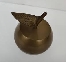 Vintage Bronze Apple Bell 4 in. Tall | eBay