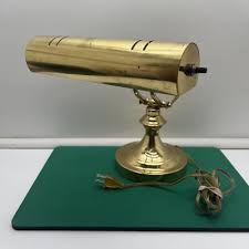 Vintage, Brass, Bankers Desk Lamp Piano Portable Lamp ...