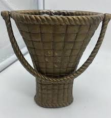 Brass Basket Door Knocker/wall Pocket ~ Ceramic Moyer Banjo ...