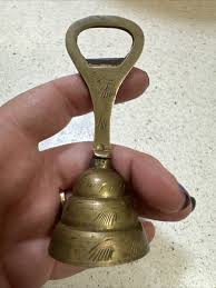 VTG BRASS BELL w/BOTTLE OPENER HANDLE-4” Bells of Sarna 1960's~Hand Etched | eBay