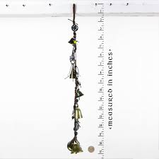 Long Hanging Witch's Bell Braided Leather Evil Eyes Glass ...