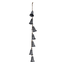 Hanging Galvanized Metal Bells on Jute Rope – Olive Tree ...
