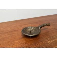 Brutalist Bronze Candleholder 1970s For Sale at 1stDibs