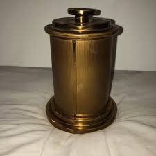 VINTAGE MID-CENTURY ROUND BRASS POP-UP CIGARETTE HOLDER DISPENSER SOLD AS IS | eBay