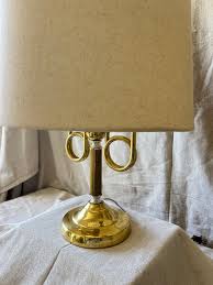 Tall Antique Brass, Swirl Glass and Marble Lamp — Tributary Collective