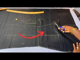 Bootcut trouser cutting step by step tutorial - YouTube