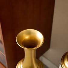 Metal Vase Set of 3, Tall Standing Floor Vases Home Décor ...