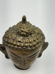 Vintage Cast Bronze Buddha Shiva Hindu Bust - Etsy Israel