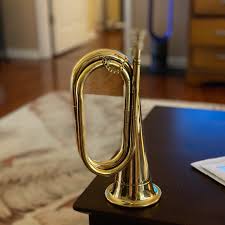 11" Brass Cavalry Bugle- Antique Reproduction - Etsy