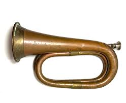 VINTAGE BRASS & COPPER BRITISH MILITARY BUGLE | eBay
