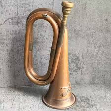 Antique US 7th Cavalry Bugle Company A c.1880's Brass Bugle ...