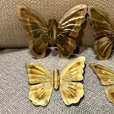 Vintage Set of 4 Hanging Butterflies Metal Wall Decor Home ...