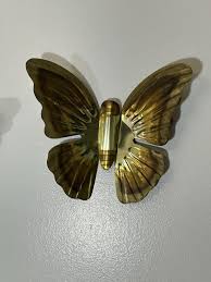 Vintage Set of 3 Brass Gold Metal Wall Hanging MCM Art ...