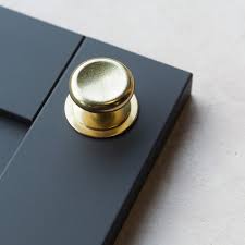 Matt Black Retro Squared Ring Pull Design Cabinet Handle ...