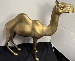 Brass Camel 16 3/4 Inches Tall Home Decor Figure Vintage | eBay