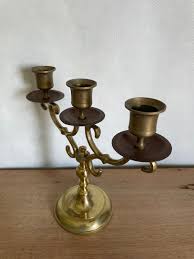Brass Candelabra, Vintage Candelabra, Brass Candlestick ...