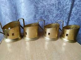RARE Vintage old ussr soviet Glass Holder PODSTAKANNIK cup tea set 4 aluminum | eBay