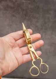 Vintage Solid Brass Candle Snuffer Scissors Farmhouse Decor ...