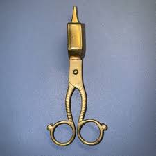 Vintage Brass Candle Snuffer Scissors~Wick Cutter~3 Leg ...