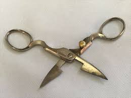 RARE VTG Buttonhole Sewing Scissors w Depth Adjst Thomas MFG ...