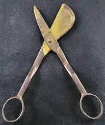 Antique Vintage Candle Wick Snuffing Scissors Plated Offset ...