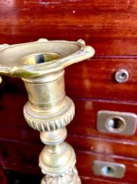 Set of 2 Vintage Elaborate Brass Candlestick Holders - Etsy