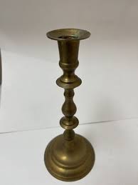 Vintage Pair Beautiful Solid Brass Candlesticks With Drip Candle Holders | eBay