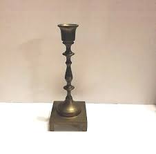 Vintage Solid Brass Heavy Candlestick Holder with 4-Footed ...