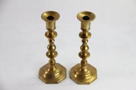 Antique Brass Candlestick Holders for Elegant Decor – Debra ...