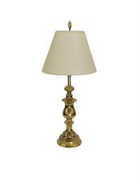 Elegant Mid-Century Modern Brass Table Lamp with Shade For Sale at 1stDibs | mid century modern brass table lamp