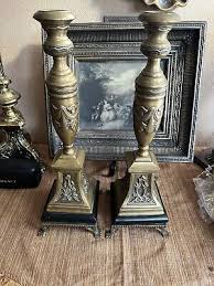 Vintage Ornate BrassCastilian Candle Holders Solid & Heavy | eBay