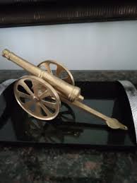 Vintage Brass Metal Desk Top Toy Cannon - Etsy
