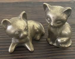 Brass Kittens Pair 3 inches tall | eBay