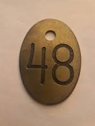 Antique / Vintage Solid Brass Cow Cattle Number Tag #48 | eBay