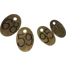 Vintage Solid Brass Cow DAIRY TAG Cattle LOT OF 4 Tags. For ...