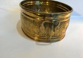 Brass Centerpiece Bowl/Planter w Handles~Made in India~9.75 ...