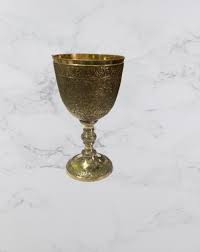 Brass Engraved Wine Cup – Vintage King's Chalice – Handmade Royal Goblet - Etsy